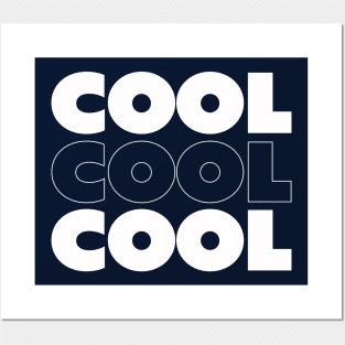 Cool, Cool, Cool Simple Typographic Posters and Art